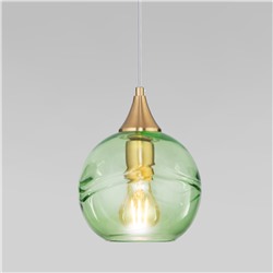 Подвесной светильник со стеклянным плафоном
                     Eurosvet  50221/1 зеленый