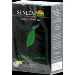 SUNLEAF. Green Tea Jasmine 100 гр. карт.пачка