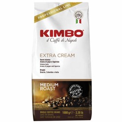 Кофе в зернах KIMBO "Extra Cream" 1 кг, ИТАЛИЯ