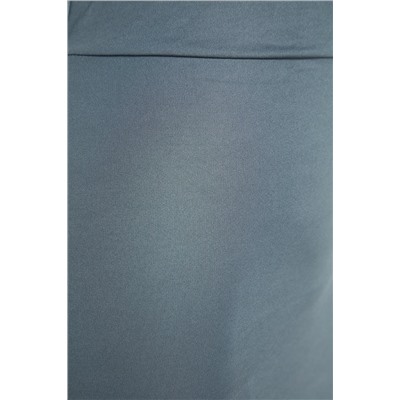 Серая эластичная трикотажная юбка макси с высокой талией TWOSS23ET00372