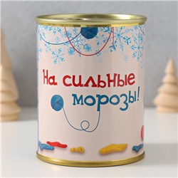 Носки в банке "На сильные морозы" (махровые мужские)