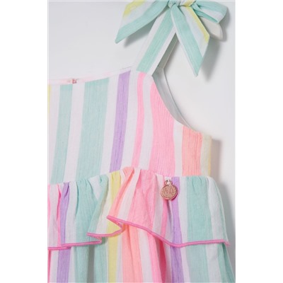 Angel & Rocket Pinki Nola Multi Bright Stripe Dress