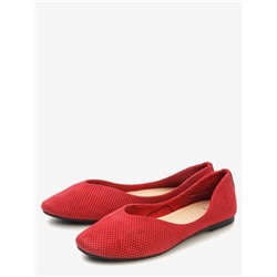 997700/01-05 красный иск.нубук женские туфли (В-Л 2019)