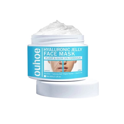 OUHOE Ночная увлажняющая маска для лица с гиалуроновой кислотой Hyalluronic Jelly Face Mask, 60гр