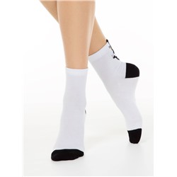 Носки женские CONTE Хлопковые носки CLASSIC с пикотом «Black cat»