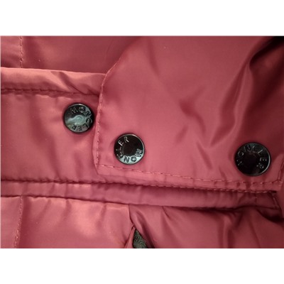 М. 499 Пальто удлиненное Moncler бордовое (92)