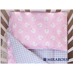Постельное белье для новорожденных Овечки розовые