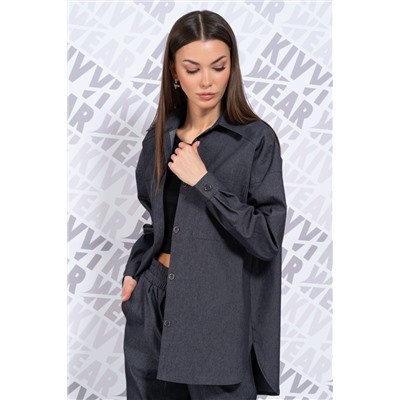 Рубашка Kivviwear 410024 темно-серый