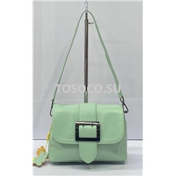 051-2 green сумка Wifeore натуральная кожа 15х22х7