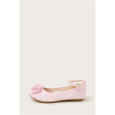 Monsoon Pink Anise Rose Ballerina Flats