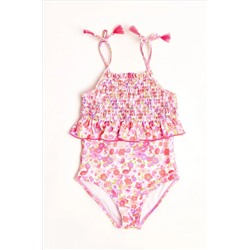 Nicole Miller Pink Floral Swimsuit