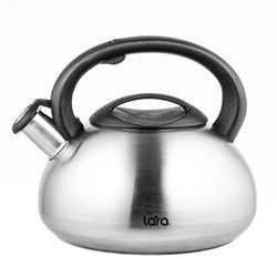 LR00-12 Чайник LARA (матовый) 3.0л, индукц. дно 0.6мм, черная ручка