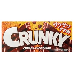 Хрустящий шоколад «Кранки» Crunky Lotte, Япония, 45 г Акция