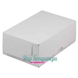 Коробка для кондитерских изделий БЕЗ ОКНА 190х130х75 (Белая)