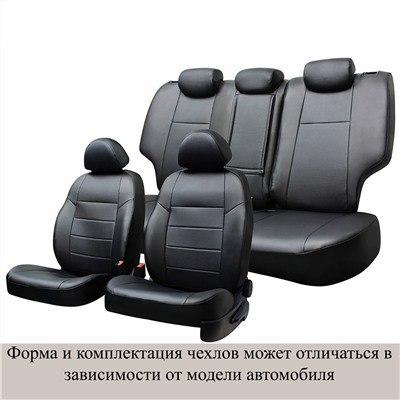 Чехлы сиденья MAZDA 3/ MAZDA Axela 2009-2013 Экокожа/экокожа перфор 14 предм. SKYWAY Черный лев и прав руль