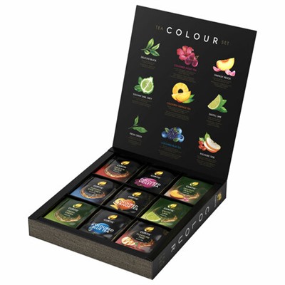 Чай CURTIS "Colour Tea Set", ассорти 9 вкусов, НАБОР 54 сашета, 102157