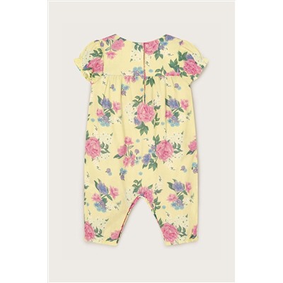 Monsoon Newborn Yellow Floral Romper