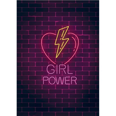 Girl Power. Тетрадь общая (А5, 48 л., накидки, клетка-стандарт)