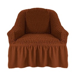 Чехол на кресло, коричневый