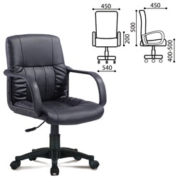 Кресло офисное Brabix Hit MG-300 экокожа черное 530864 (1)