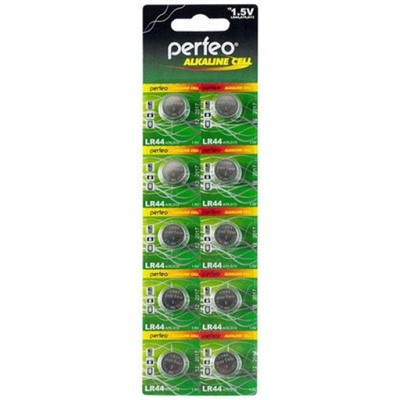 Элемент питания  AG13 PERFEO LR44 (A76) 10BL  Alkaline Cel Perfeo