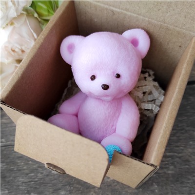 Мыло "Мишка розовый" в коробочке