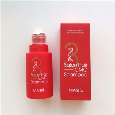 Masil 3 Salon Hair CMC Shampoo/ Шампунь для волос восстанавливающий с керамидами, 50 мл