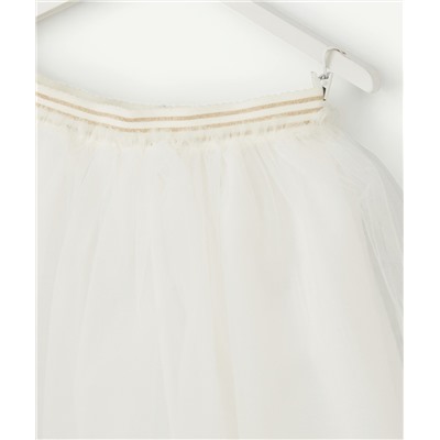 JUPE BLANCHE TOURNANTE EN TULLE FILLE