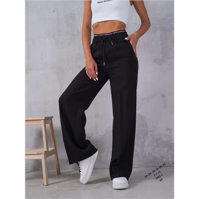 Женские брюки - палаццо 👖  ☑️ Пояс на резинке  ☑️ Качество отличное 😘 ☑️ ткань брючная  ☑️ Посадка высокая , рост модели 170