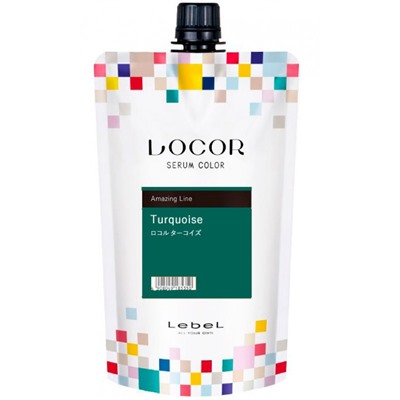 Lebel locor serum color краситель-уход оттеночный бирюзовый 300гр