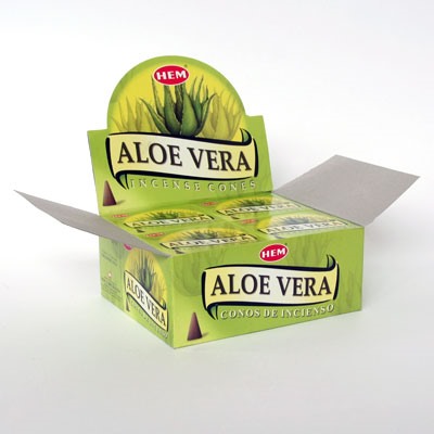 Благовония конусы HEM Aloe Vera Алое вера уп-12шт