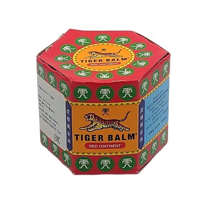 Tiger Balm Натуральный тигровый бальзам для тела Красный тигр / Red Ointment, 19,4 г