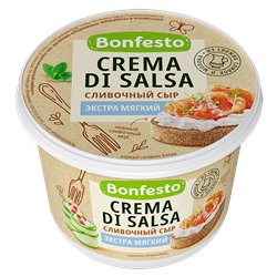 Сыр КремЧиз мягкий слив Crema di Salsa жир 70%  500г.6шт/уп Туровский МК ТМ Бонфесто