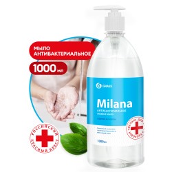 GRASS Жидкое мыло "Milana антибактериальное" с дозатором (флакон 1000 мл)