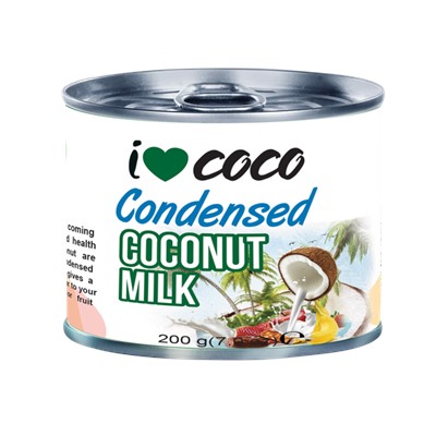 Молоко кокосовое сгущенное натуральное, ORGANIC, I❤COCO, 200мл