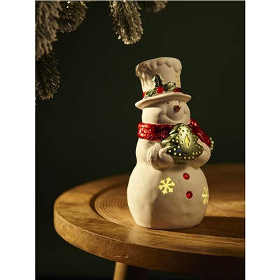 Декор новогодний с подсветкой Classy Snowman из коллекции New Year Essential, 20 см