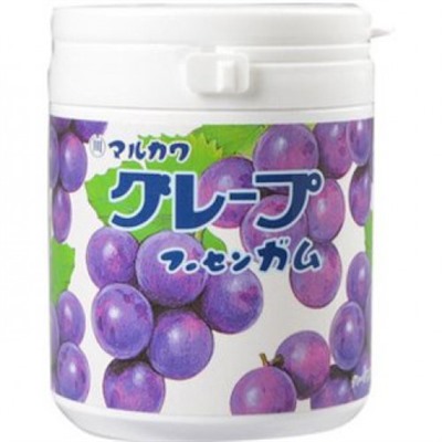 Жевательная резинка Marukawa Marble Grape вкус Виноград 130 гр банка