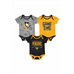 Fanatics NHL Pittsburgh Penguins 3 Piece Game Time Bodysuit