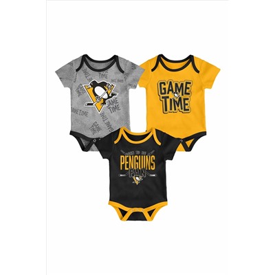 Fanatics NHL Pittsburgh Penguins 3 Piece Game Time Bodysuit