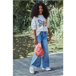 FatFace Soft Denim Wide Leg Jeans