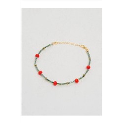 Китайский браслет из красных бусин и фигурок 23SX840004