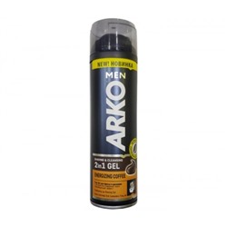 Гель для бритья и умывания Arko (Арко) Energizing Coffee 2в1, 200 мл