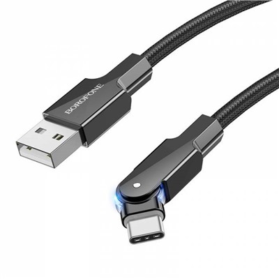 Кабель USB - TypeC BOROFONE BU41  (черный) 1м