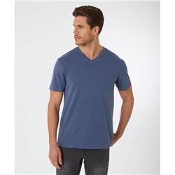 Jeansblaues T-Shirt
     
      X-Mail, V-Ausschnitt