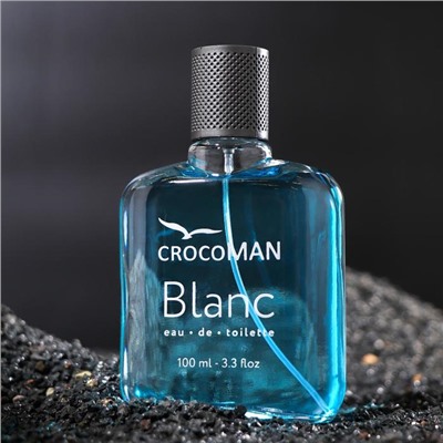 Туалетная вода мужская CrocoMAN Blanc, 100 мл (по мотивам Lacost 12.12 Blanc)