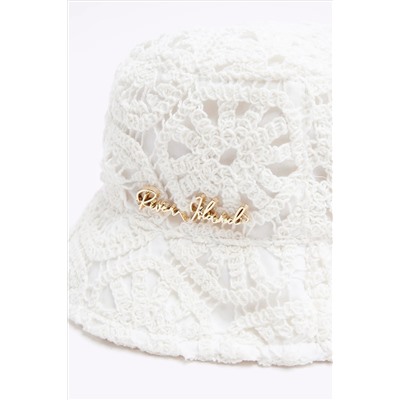 River Island Girls Crochet Lace Bucket Hat