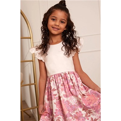 Chi Chi London Girls Ruffle Floral Print Midi Dress