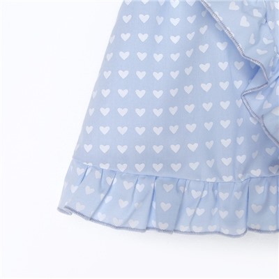 Комплект для девочки (топ, юбка) KAFTAN, размер 36 (134-140 см), цвет голубой