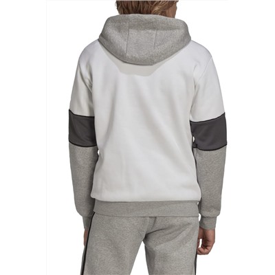 Sudadera con capucha Gris jaspeado y crudo