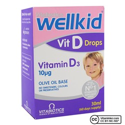 Vitabiotics Wellkid Витамин D3 400МЕ 30 мл капли